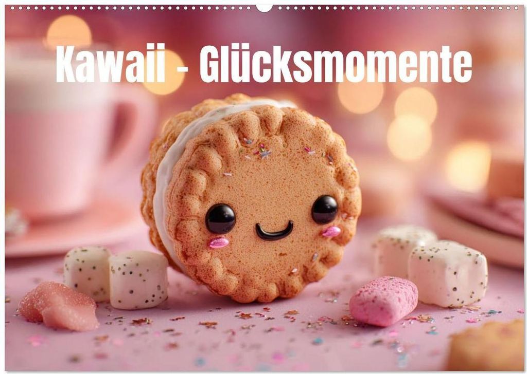 Kawaii-Glücksmomente (Wandkalender 2026 DIN A2 quer), Produktbild 