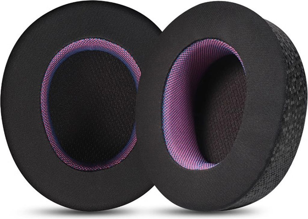 INF Ersatz-Ohrpolster für SteelSeries Arctis Nova Pro - Schwarz & Lila Kabelgebundene Version Ohrenschützer aus Mesh