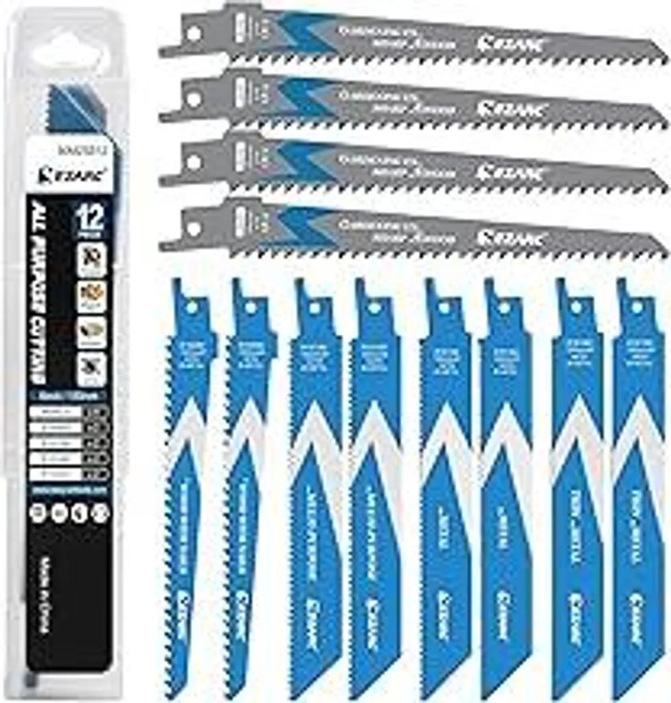 EZARC Set 12 Lame Seghetto Alternativo BIM - Taglio Legno e Metallo