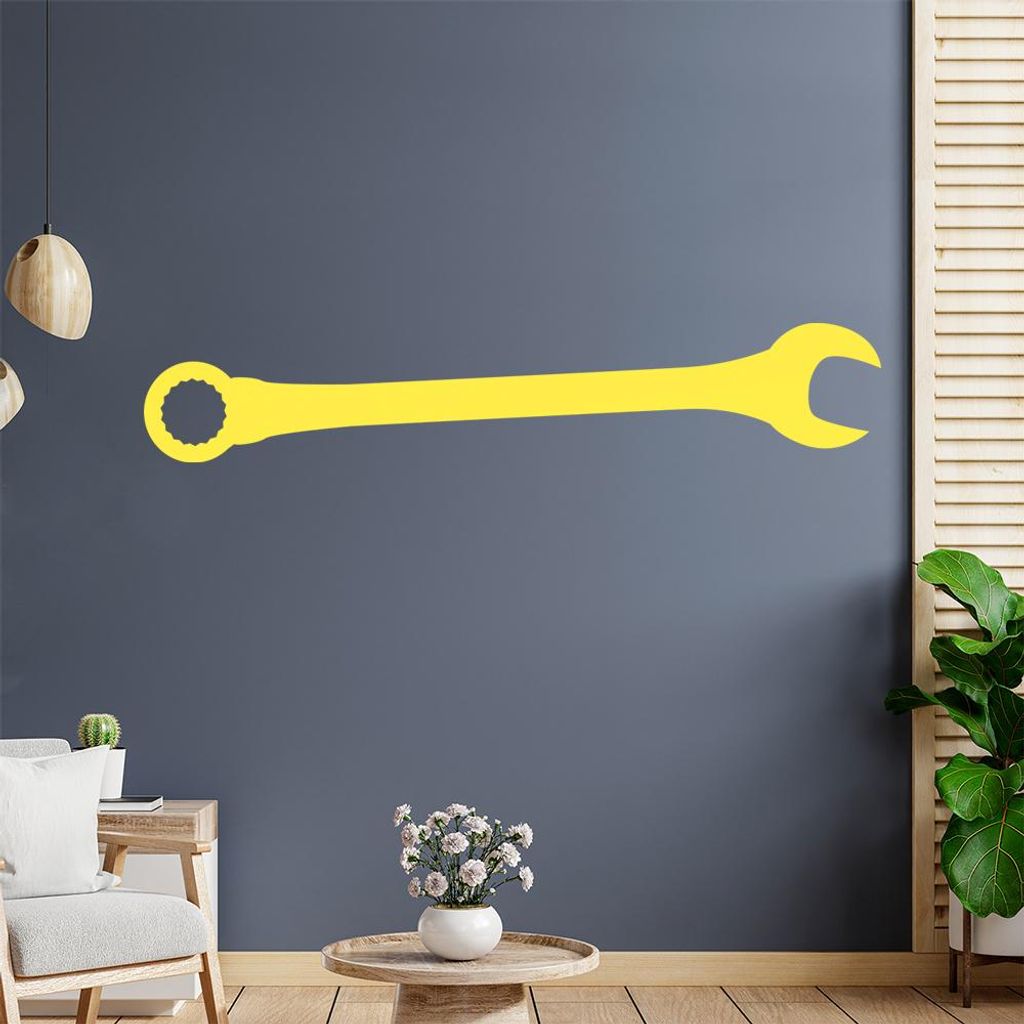 Maulschlüssel Schrauben Wandtattoo Wandaufkleber Wall Sticker - Dekoration, Küche, Wohnzimmer, Schlafzimmer, Badezimmer