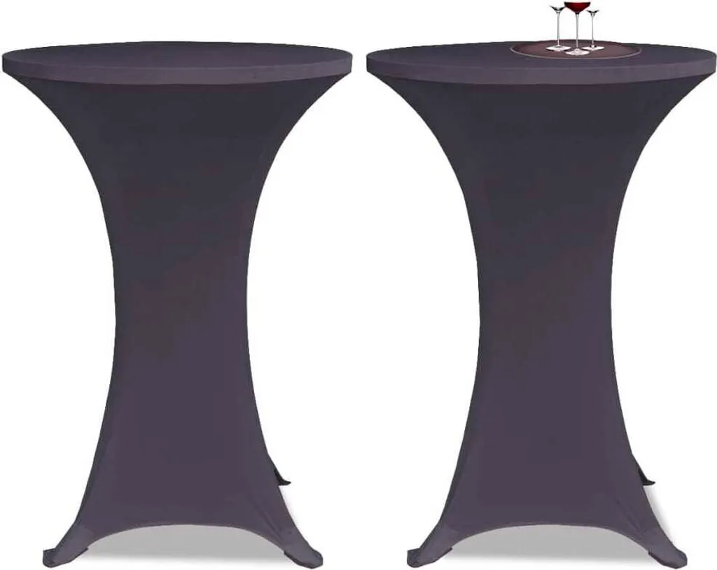 Fodera Tavolo Estensibile 2 Pezzi Antracite 60cm - Stock The Living Store