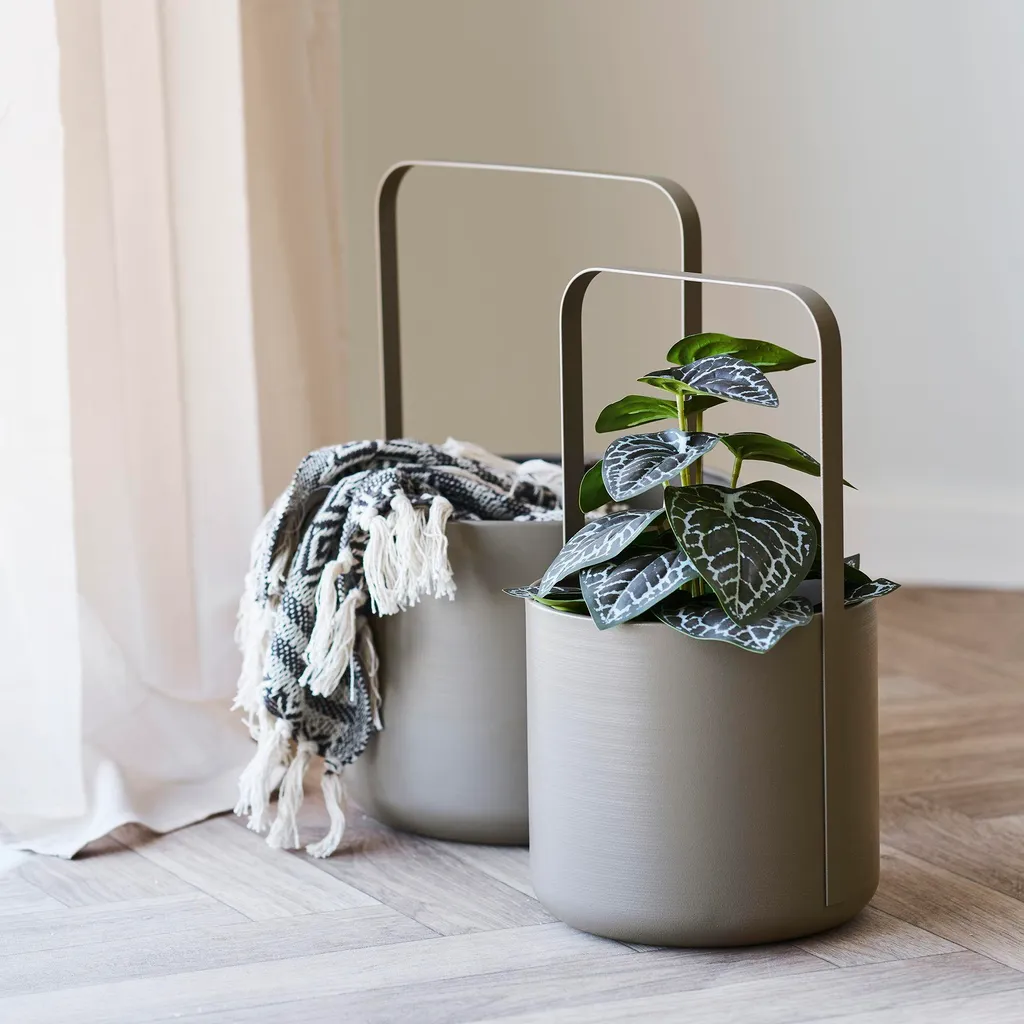 Couvercles de Rangement Tea Brun - Set de 2 Couvre-pots Décoratifs