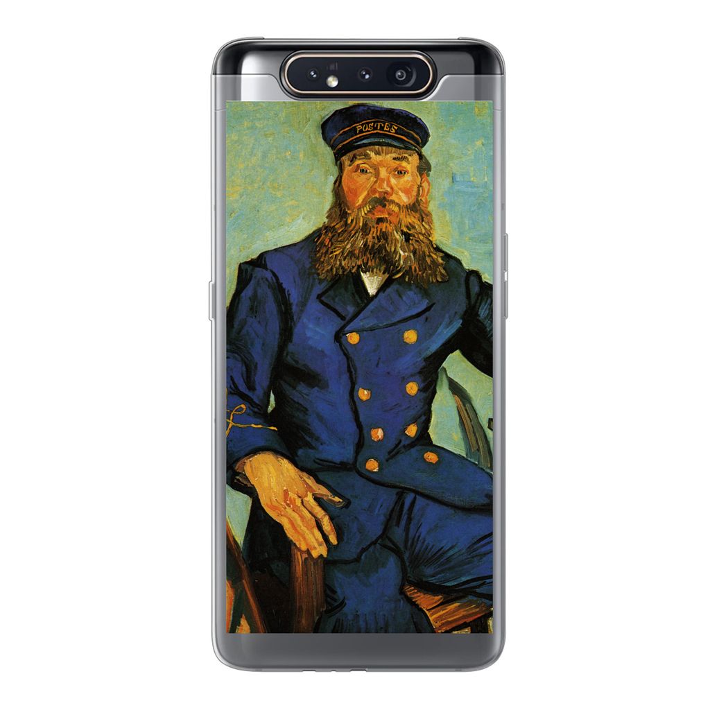 MuchoWow Handyhülle Schutzhülle Hülle für Samsung Galaxy A80 Porträt von Joseph Roulin - Vincent van Gogh Silikon Softcase Handy Hülle - Sc...