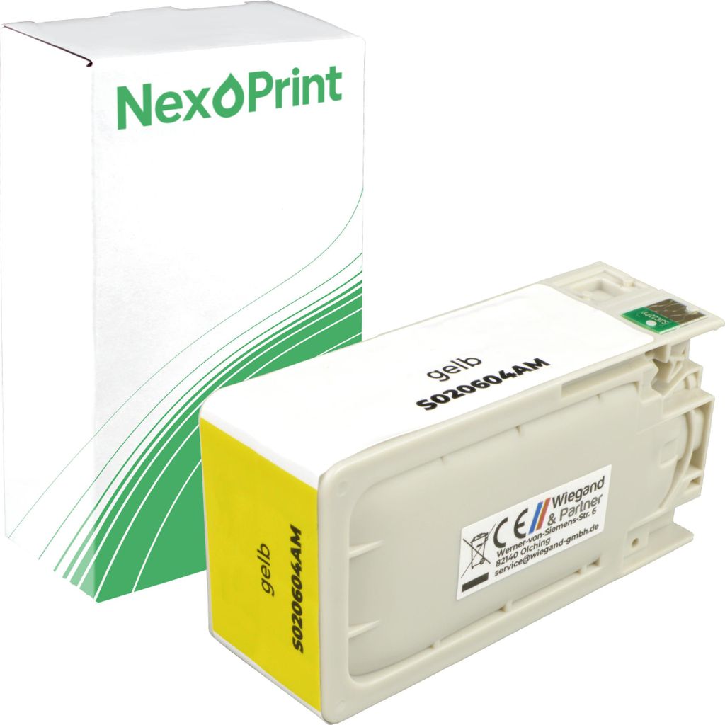 NexoPrint C33S020604 SJIC22P(Y) yellow Druckerpatronen kompatibel zu Epson ColorWorks C 3500 TM-C 3500 - Hohe Ergiebigkeit