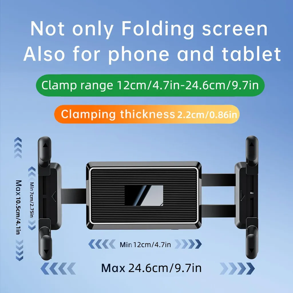 Support tablette mural orientable pour écrans 4,7-15 pouces blanc/noir