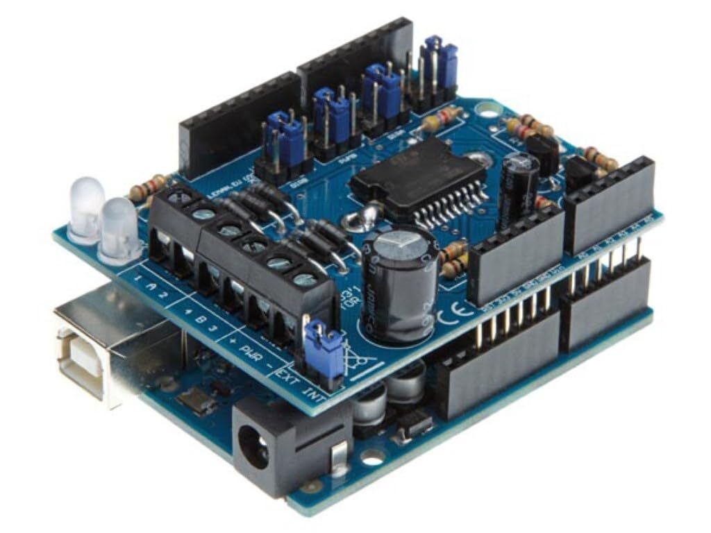 Whadda Motor & Leistungs-Shield für Arduino Uno, 2 Kanäle, stapelbar