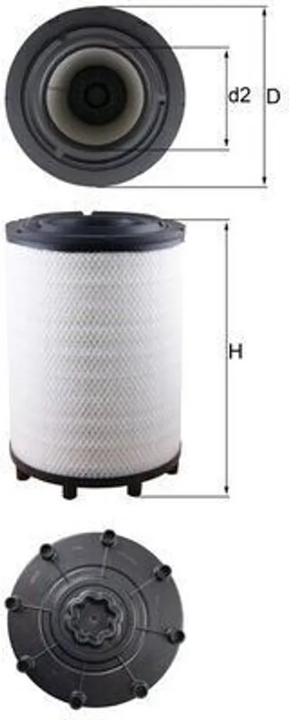 Filtre à air MAHLE LX 2839 pour moteur essence et diesel haute qualité