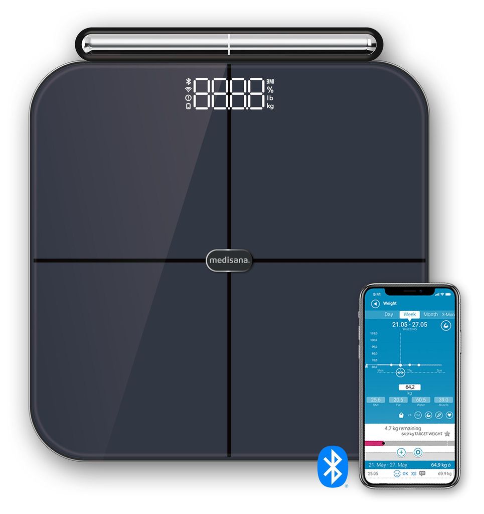 medisana BS 850 connect smart Körperanalysewaage Körperfettwaage mit App