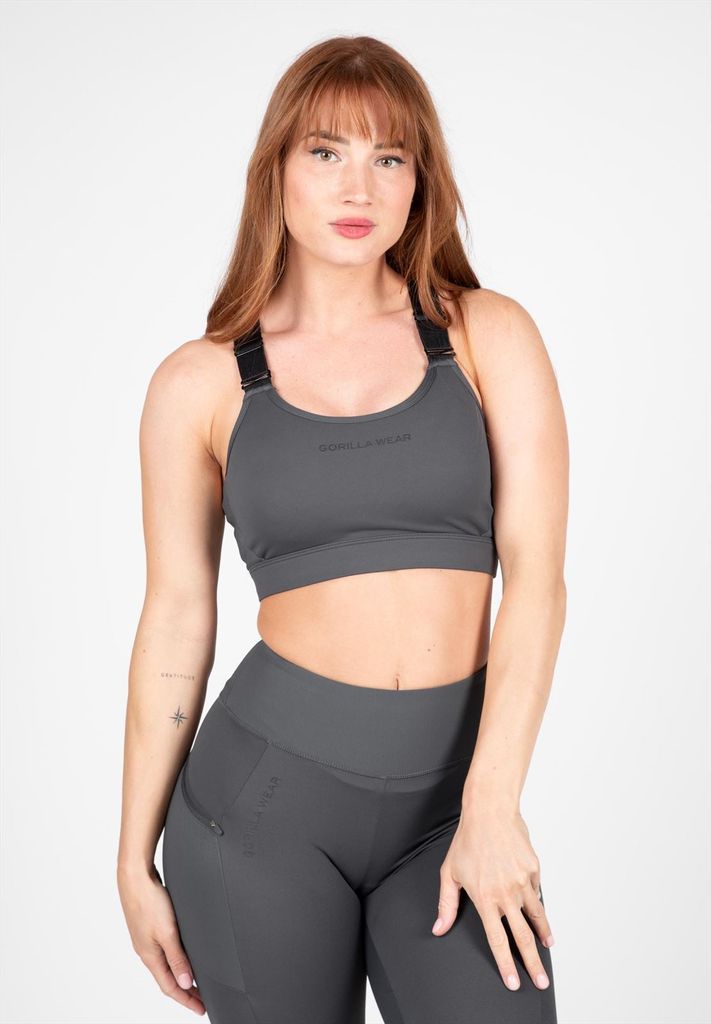 Gorilla Wear Monroe Sport-BH – Grau – L