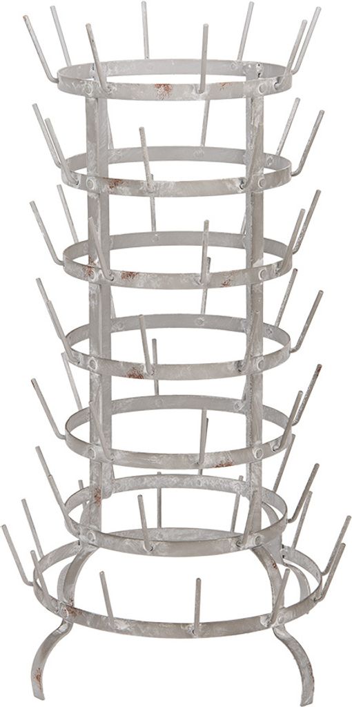 Clayre & Eef Tassenhalter Ø 37x66 cm Grau Metall