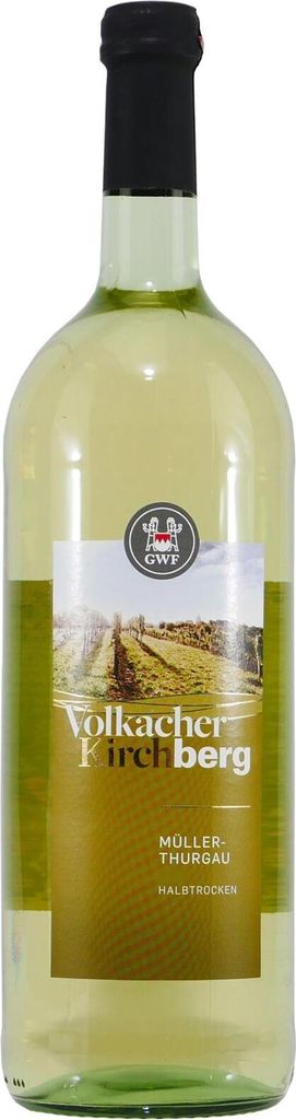 GWF Volkacher Kirchberg Müller-Thurgau QbA halbtrocken 10,5 Produktbild 