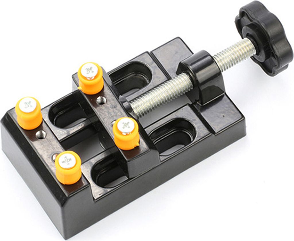 1 Set Bench Vize einstellbarer Verschleiß-resistenter Mini Vize Hand Twist Bohrer Zubehör Tischlereiversorgung