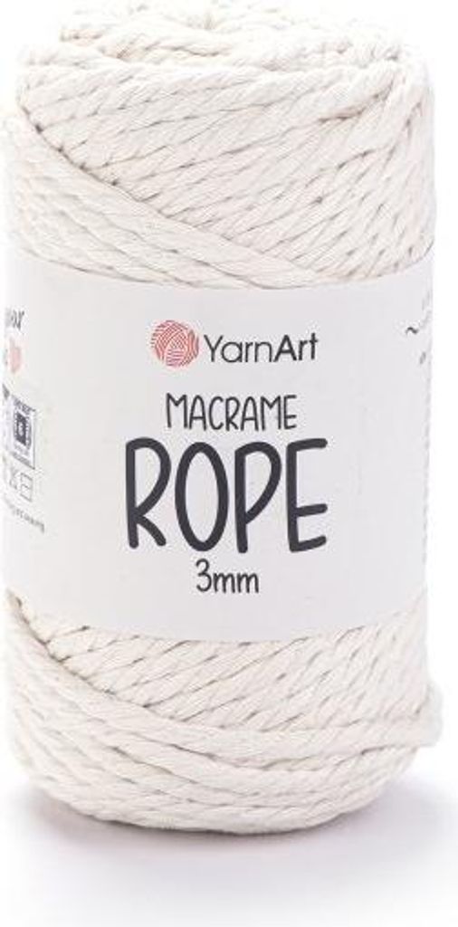 Yarn Art Macrame Rope 3 mm 63 m 752 Light Beige Schnur Produktbild 