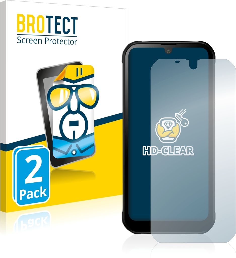 2x Für Gigaset GX290 plus Schutzfolie BROTECT Displayschutz Display Schutz Folie Klar Transparent