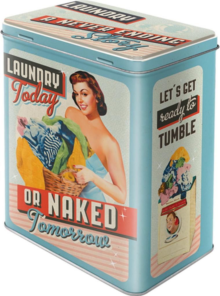 Nostalgic-Art - Vorratsdose L - Bucato oggi o nudo domani Immagine del prodotto 