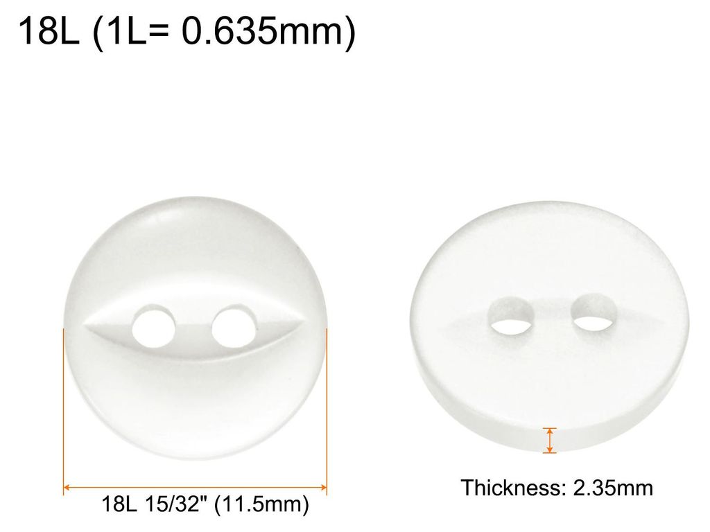 50 Stš¹ck Kn?pfe 11,5 mm Harzkn?pfe 2 L?cher Rund Bastelkn?pfe Kinderkn?pfe Klein Babykn?pfe N?hen Mini Buttons zum Ann?hen T-Shirt Kleidung Scra...