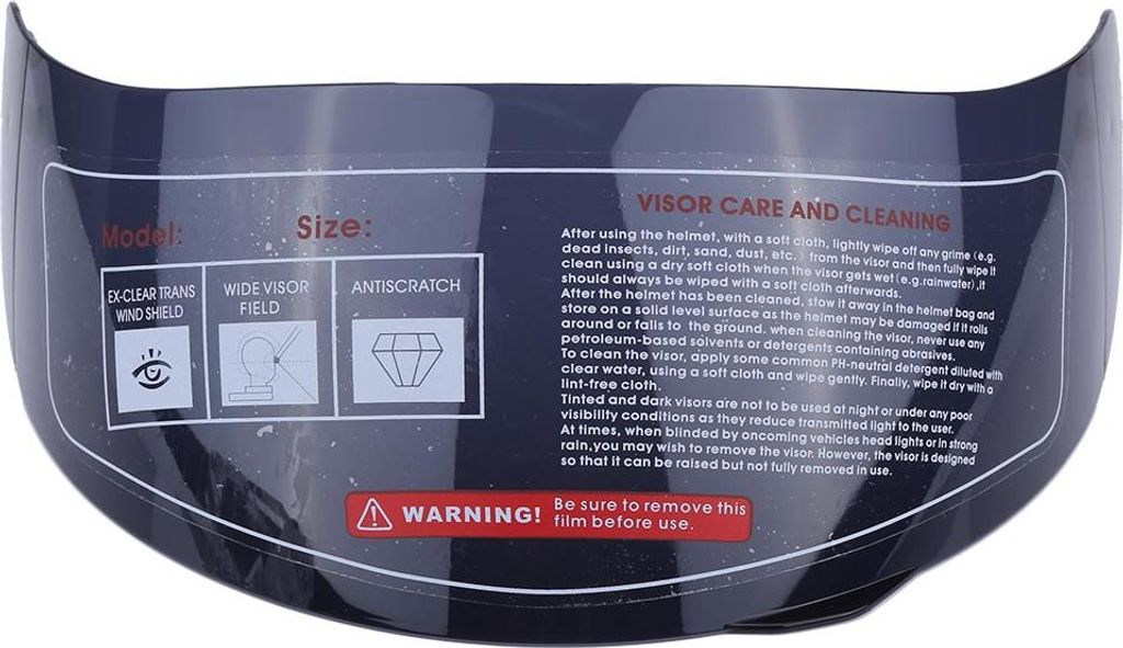 Motocykl -Přilba -Čelní sklo -Větrné sklo -Náhrada pro Agv Obrázek produktu 
