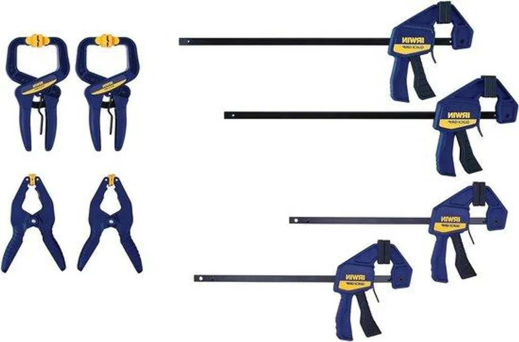Serre-joint bois à serrage puissant et rapide, lot de 8 - IRHT83220