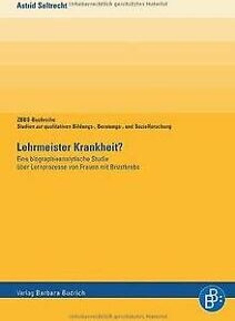 Seltrecht, A: Lehrmeister Krankheit?