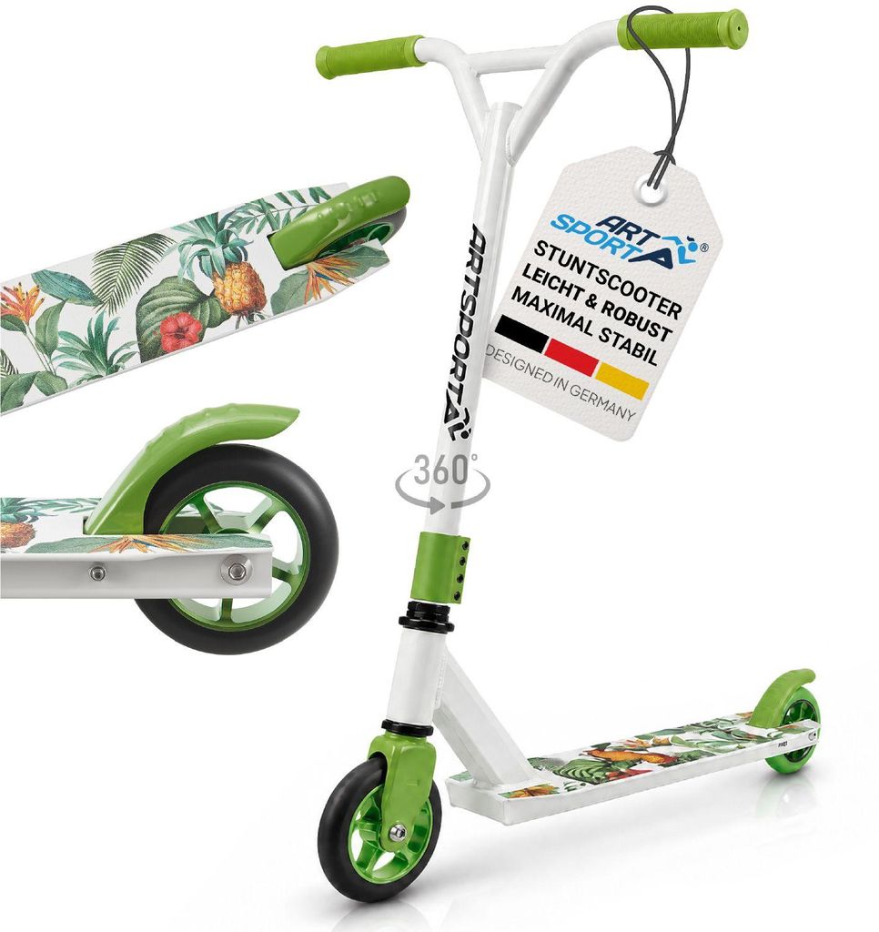 ArtSport Stunt Scooter Hawaiana - Trick Roller für Kinder & Produktbild 