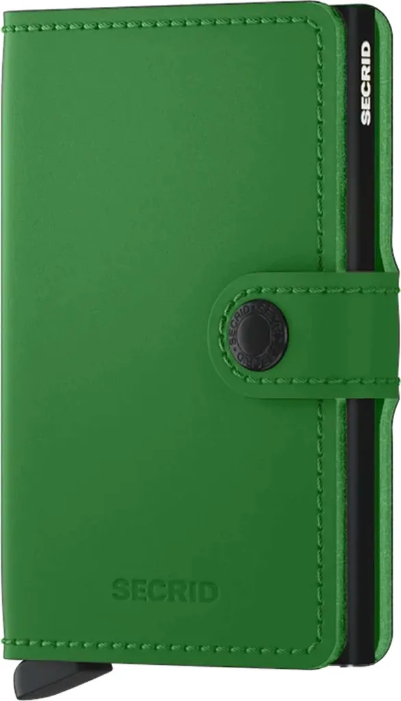 Secrid Wallet Miniwallet Matte Bright Green - Porta Carte Compatto RFID