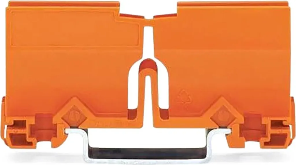 Adaptateur 773-332 orange clipsable pour montage sur rail - 10 unités