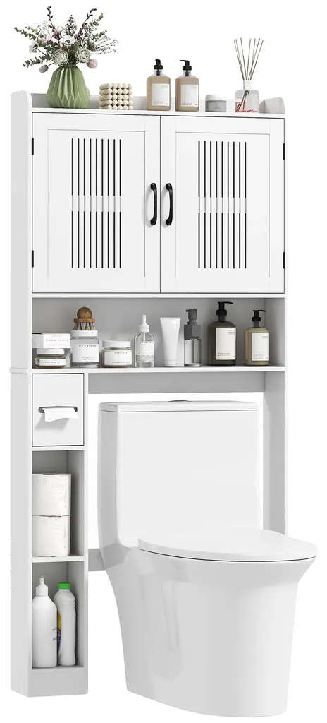 Étagère de rangement réglable blanche pour finir avec le désordre