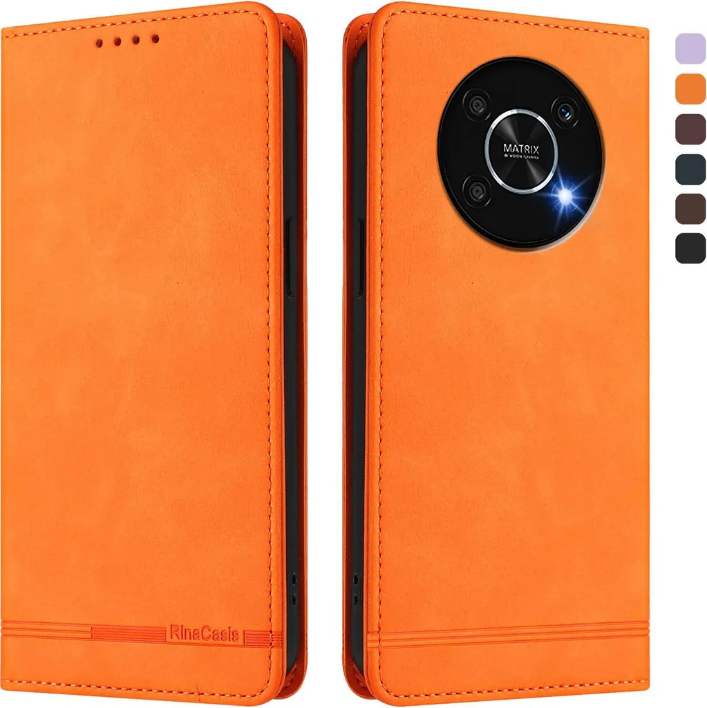 Custodia Chic Honor X9 Arancione - Accessorio Moda in Finto Cuoio