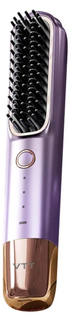 INF Brosse Lissante Céramique Sans Fil Violette 20cm Rechargeable USB-C