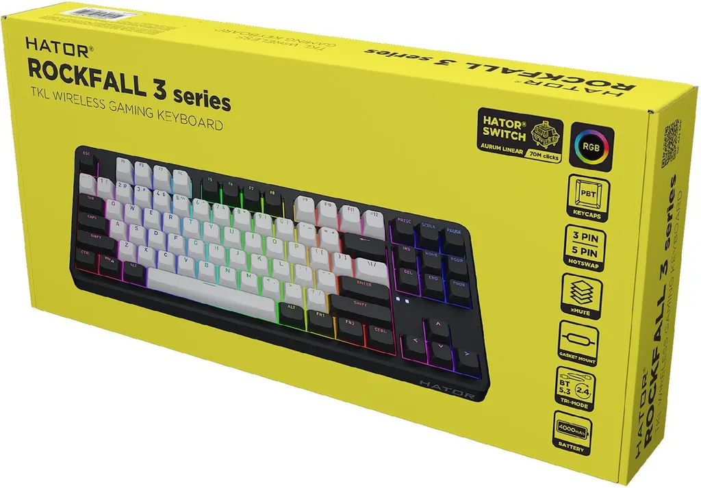 Clavier HATOR Rockfall 3 TKL Wireless : Fini l'encombrement des fils