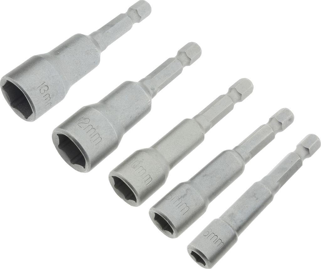 Bit Adapter auf Nuss 6-8-10-12-13mm Set Produktbild 