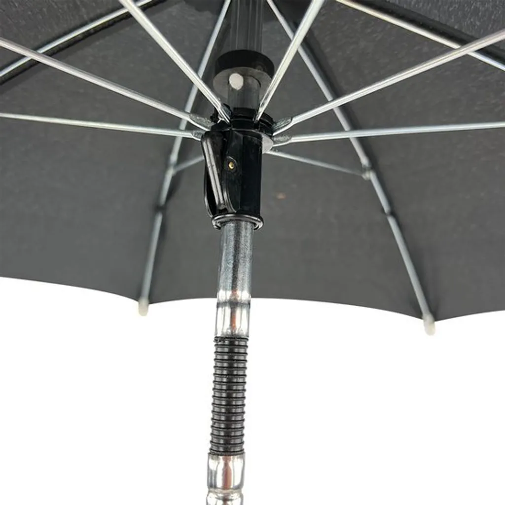 Petit parasol de table moderne noir 60cm - Idéal balcon et terrasse - 5
