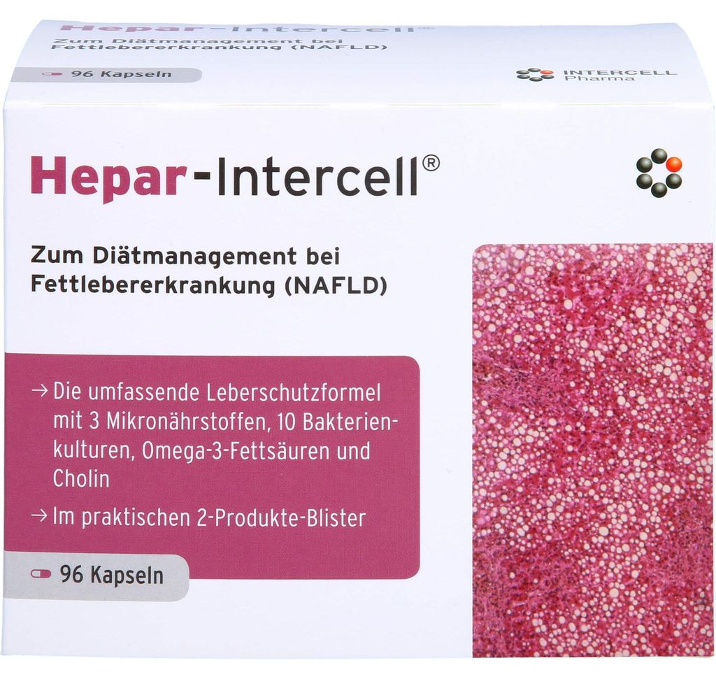 Kapsułki Hepar-Intercell na niealkoholowe stłuszczenie Zdjęcie produktu 