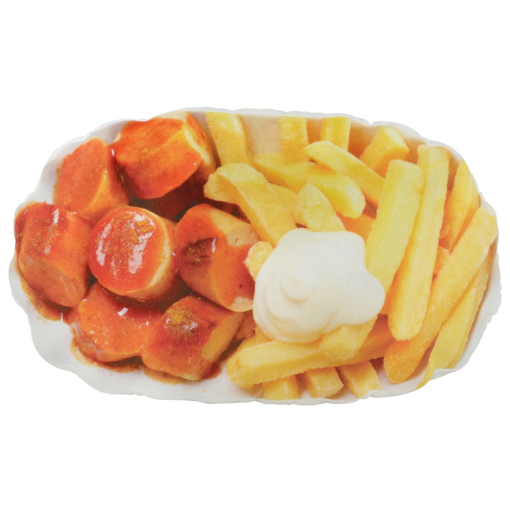 United Labels - Currywurst Pommes Kissen Produktbild 