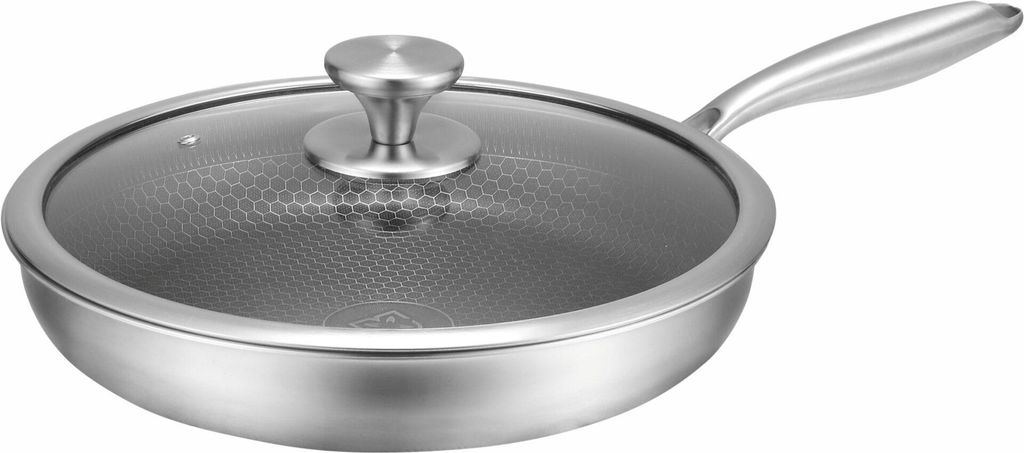Edënbërg Bratpfanne Keramik – 26 cm – Mit Deckel – Für Induktion geeignet