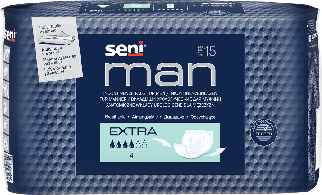 TZMO inkontinenční podložka Seni Man Extra 10x15 kusů Obrázek produktu 