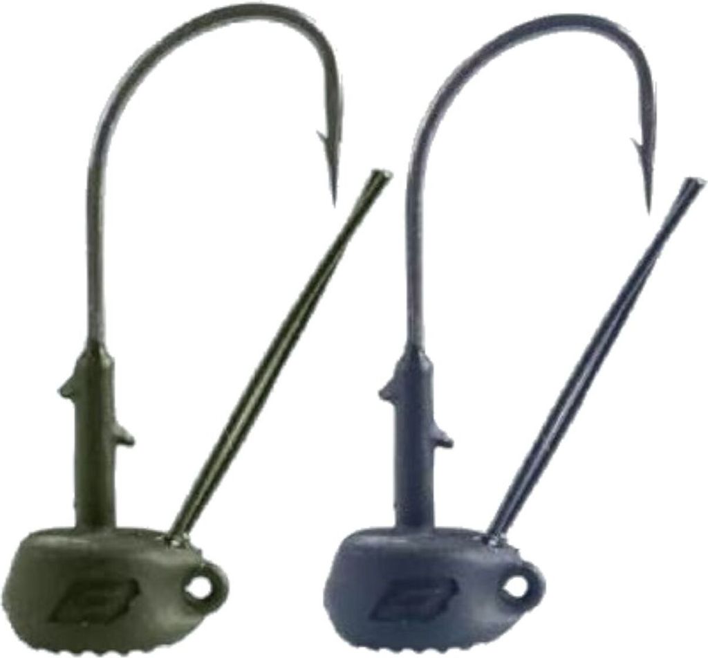 BKK Silent Chaser Draggin' Ned Weedless Jig Heads Green - Kopf: 1,8 g - Hakengr.: 1/0