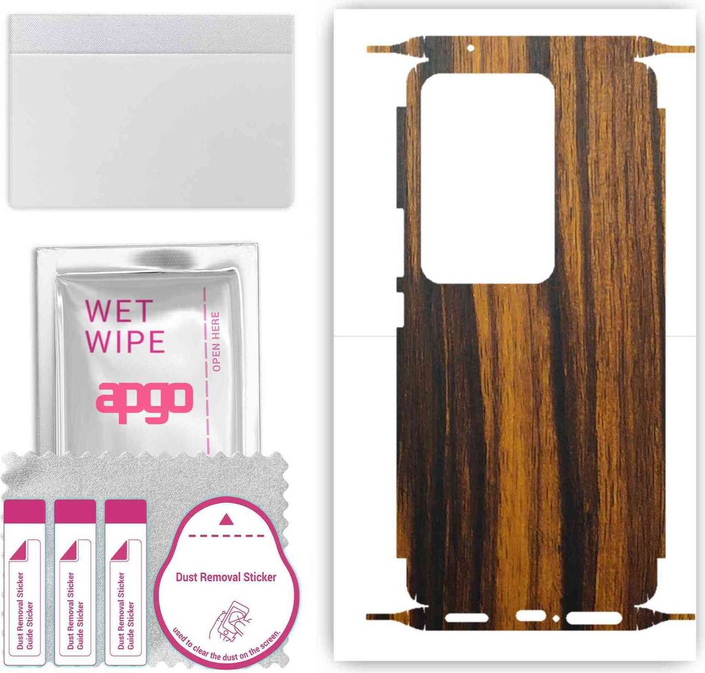 apgo Rückseite + Seiten Schutzfolie, Skin, kompatibel mit Vivo S17 Pro, Hinten Displayschutzfolie aus Vinylfolie, kratzfest, einfache Montage - Ti...