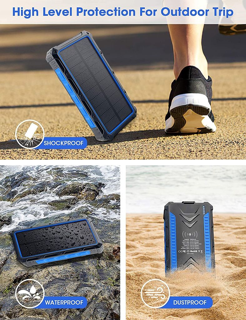 Solar-Powerbank POWERADD 12000mAh Produktbild 5