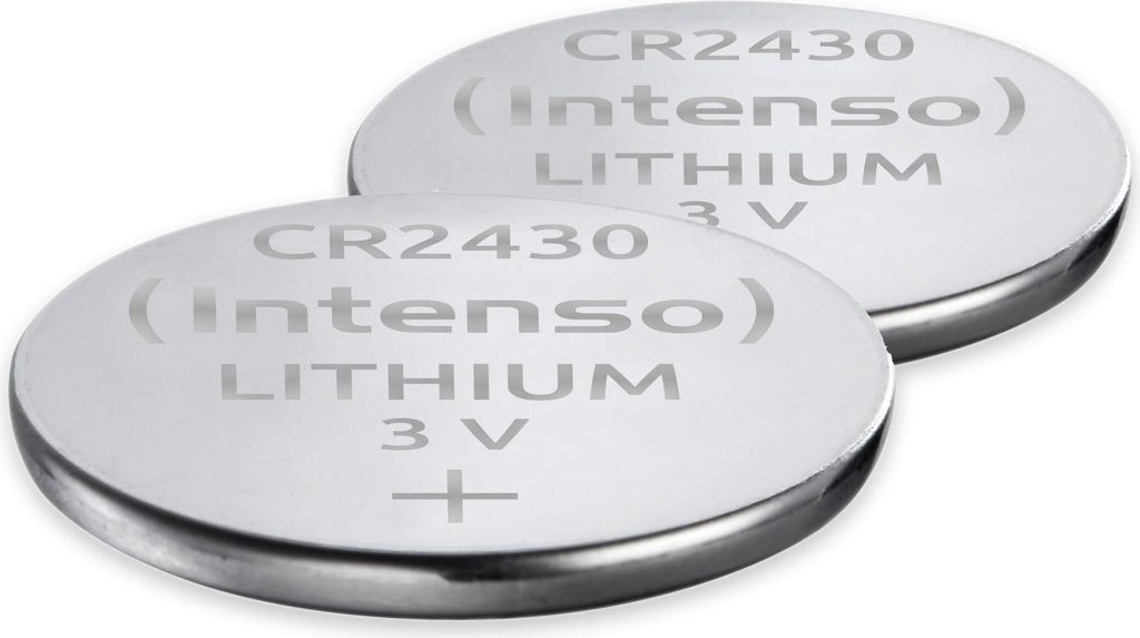 Two silver coin cell batteries are shown against a white background.