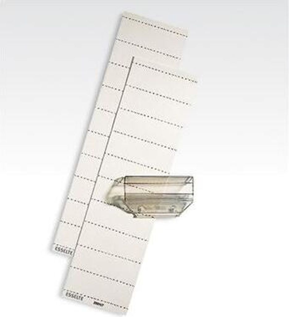 ESSELTE Beschriftungsschild weiß BlankoSchilchen 4zeilig beschriftbar