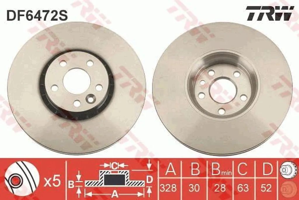 Disque de frein TRW DF6472S : fini les vibrations au freinage sur XC60 OE
