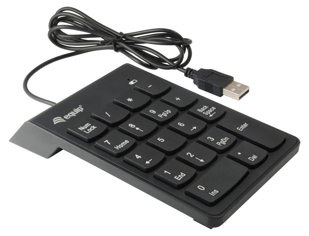 Equip Kabelgebundene USB   Nummernblock    schwarz Immagine del prodotto 