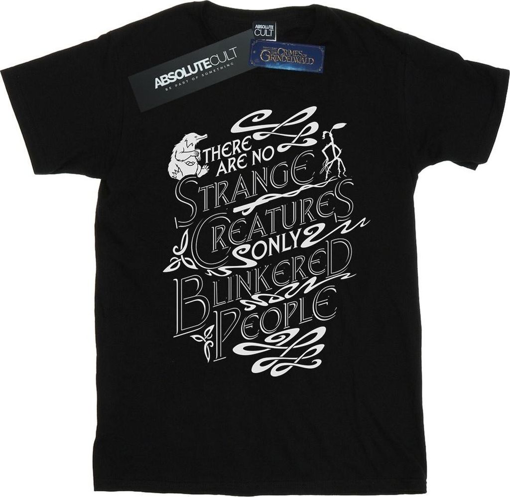 Fantastic Beasts - "Strange Creatures" T-Shirt für Herren BI24805 (S) (Schwarz)