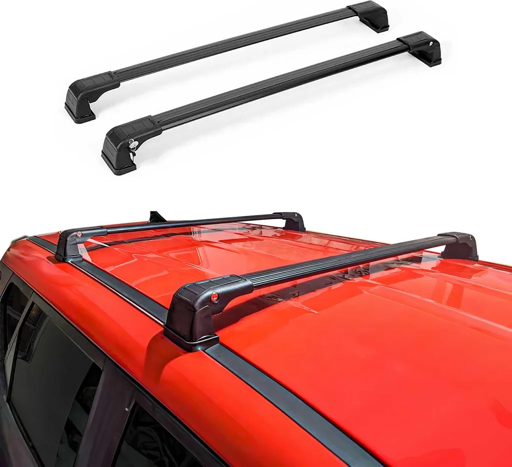 Portapacchi in alluminio Portapacchi Base per Ford Courier 2014-2024 Nero 2x