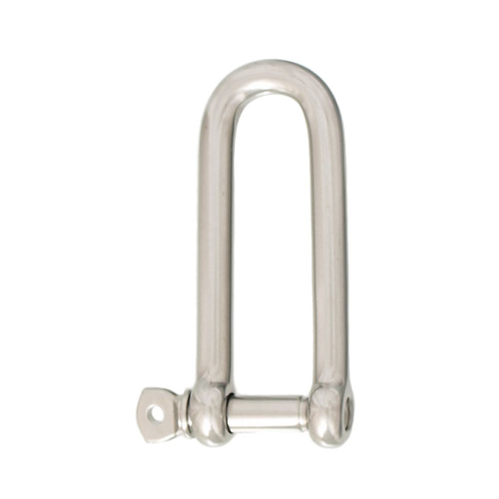 Edelstahl Rundschäkel lange Form 4mm A4/AISI316