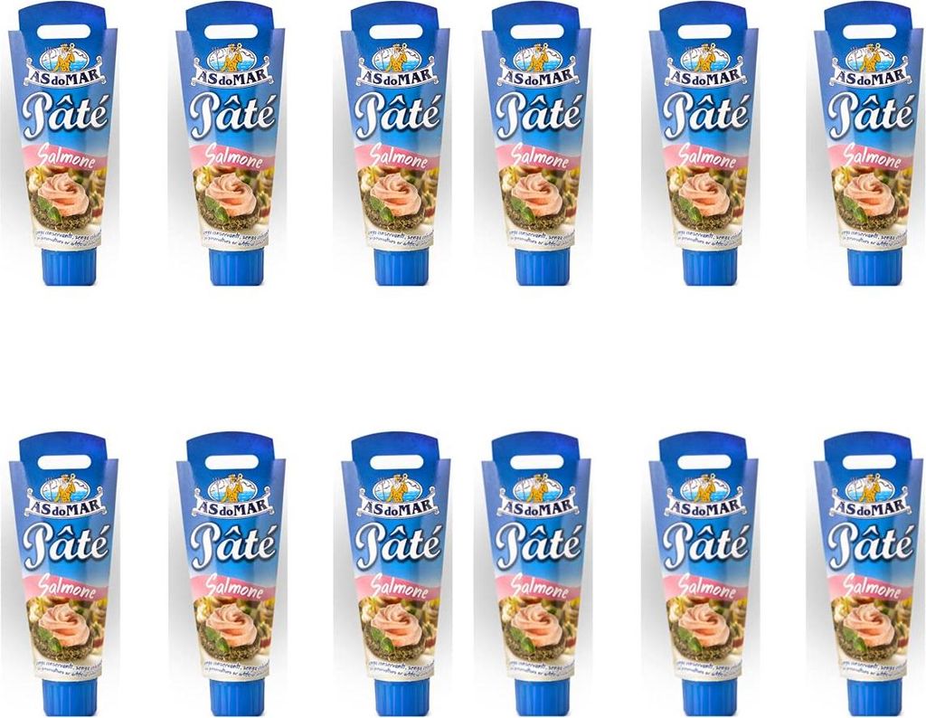 12x AS do MAR Patè Tonno Salmone Lachs Thunfischcreme 100g Streichfähige