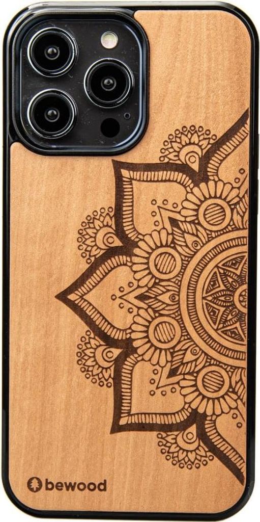 Bewood Holzhülle für iPhone 14 Pro Max MANDALA APFELBAUM