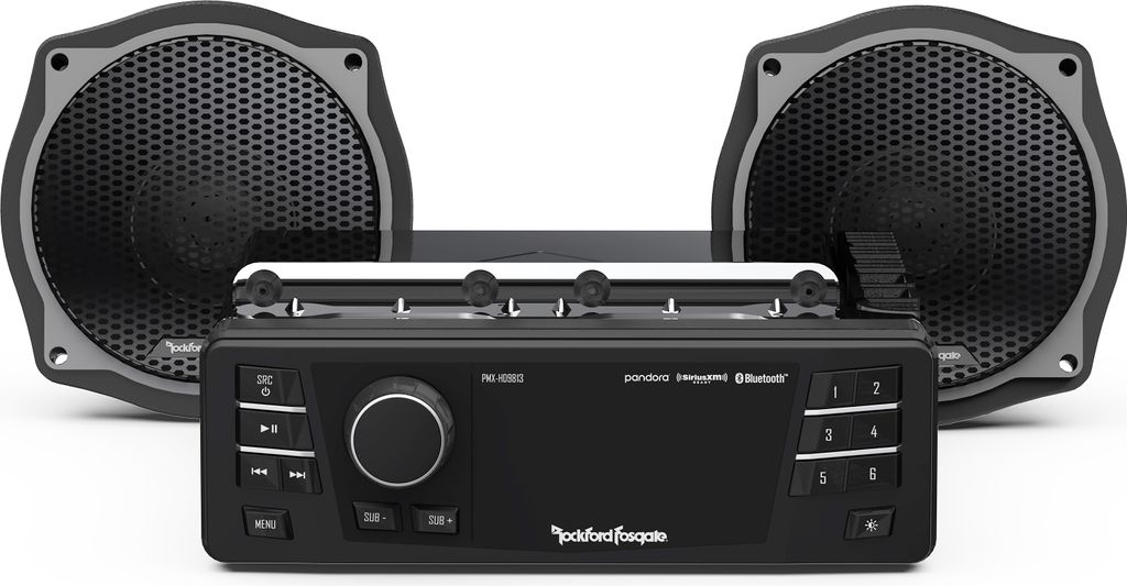 ROCKFORD FOSGATE Koax Lautsprecher Multi Media Receiver für HD 98-13 Modelle