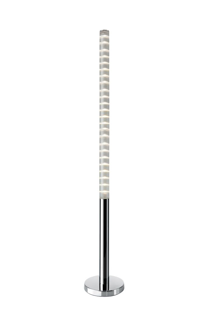 LED Lichtsäule Stehleuchte Pole dimmbar Chrom 130cm